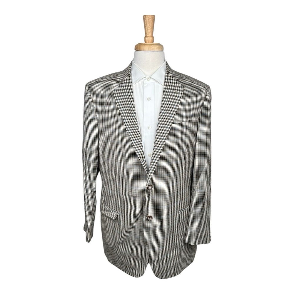Brooks Brothers 1818 Fitzgerald Drago Super 130s Wool Blazer 43L Full Canvas